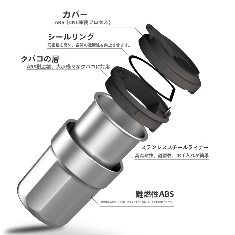 مصفوفة معدنية مثبتة على السيارة مع كوب قهوة داخلي خفيف وإكسسوارات ديكور داخلي إبداعية عالية الجودة ومضادة للغبار #2