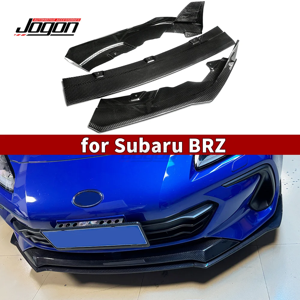 

For Subaru BRZ 2021+ Front Spoiler Splitters Front Lip Real Carbon Fiber Exterior Accessories