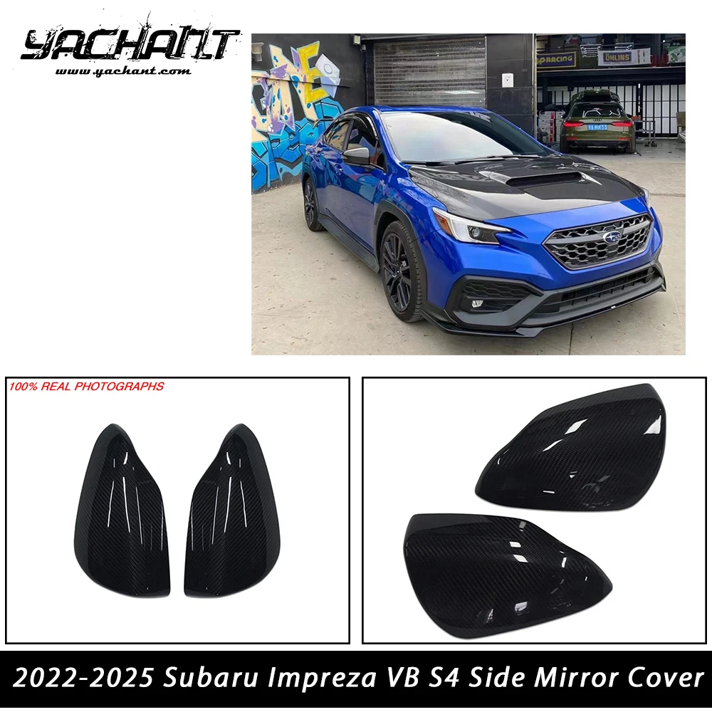 

Накладки на боковые зеркала из сухого углеродного волокна, подходят для Subaru Impreza VB S4 2022-2025 гг., крышка бокового зеркала, крышка зеркала