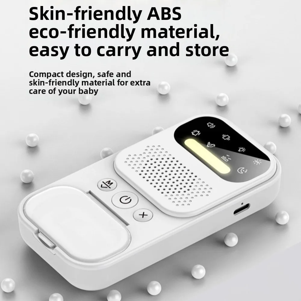 Multi Functional Bedwetting Reminder Device White Noise UV Mode Urine Moisture Alarm Strong Vibration Night Light