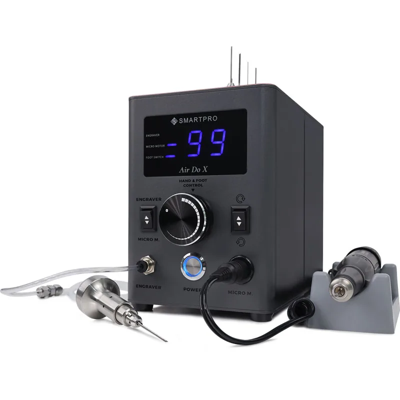 Smartpro Air Do X Stone Setting & Engraving Machine Powerful 2 IN 1 Jewelry Pneumatic Graver & Micromotor