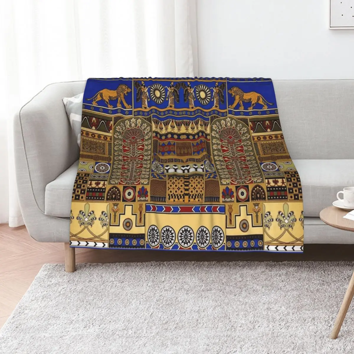 Ancient Assyrian Art Throw Blanket anime Sofa For Baby christmas gifts Blankets For Bed Sofa Quilt Blankets