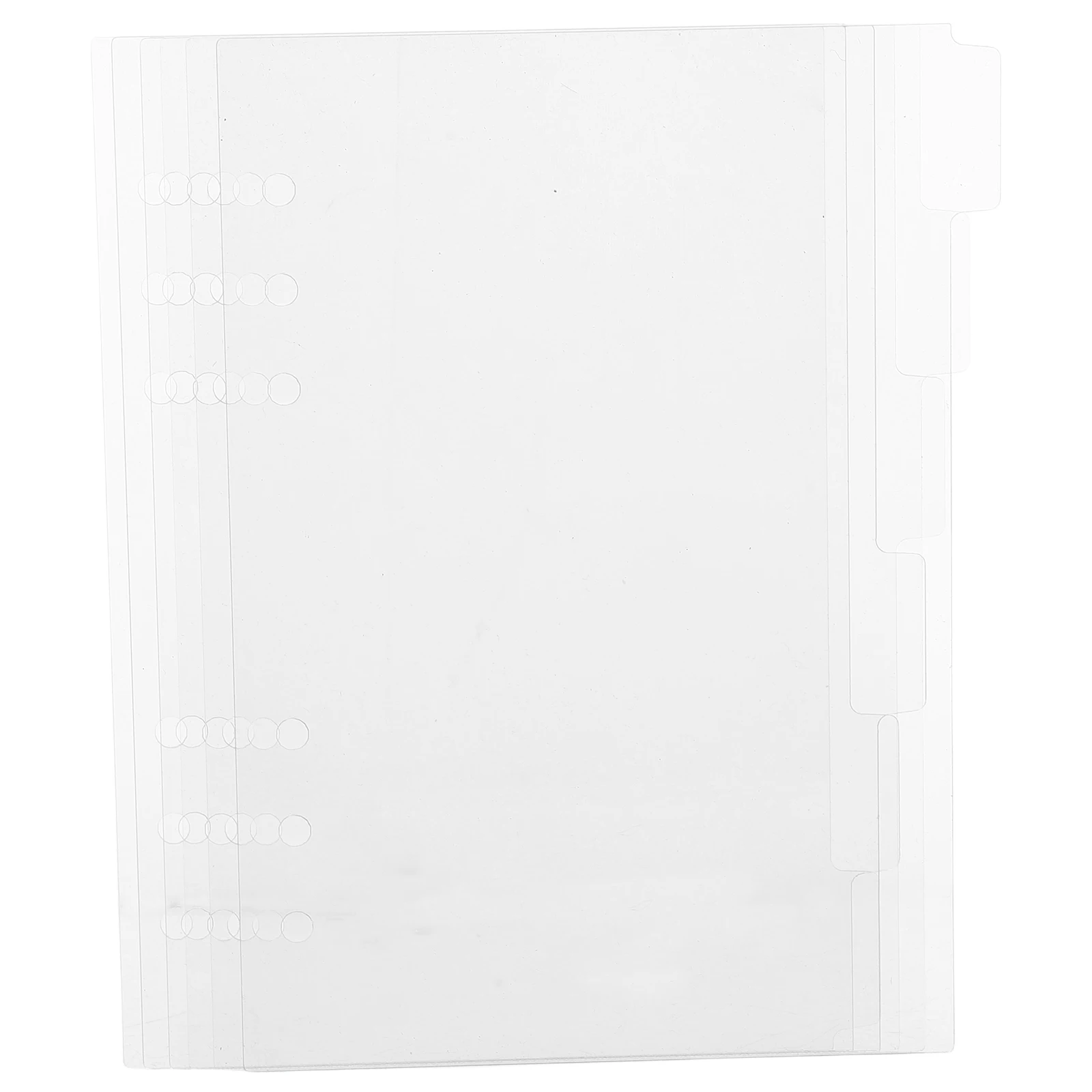 

6 Pcs Acrylic Binder Notebook Blank Planner Refills Hardcover Transparent Journal Notebooks
