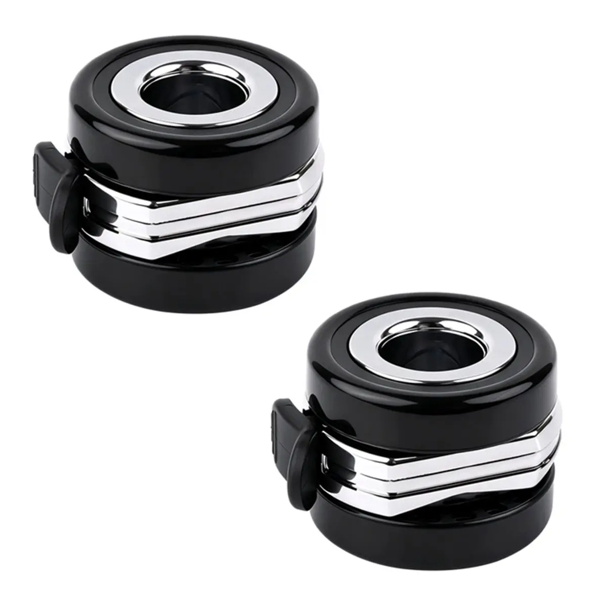 2PCS 2.5inch 60mm Hollow Caster Wheel Kit with Brake Compatible with Standard M8 Threaded Hole