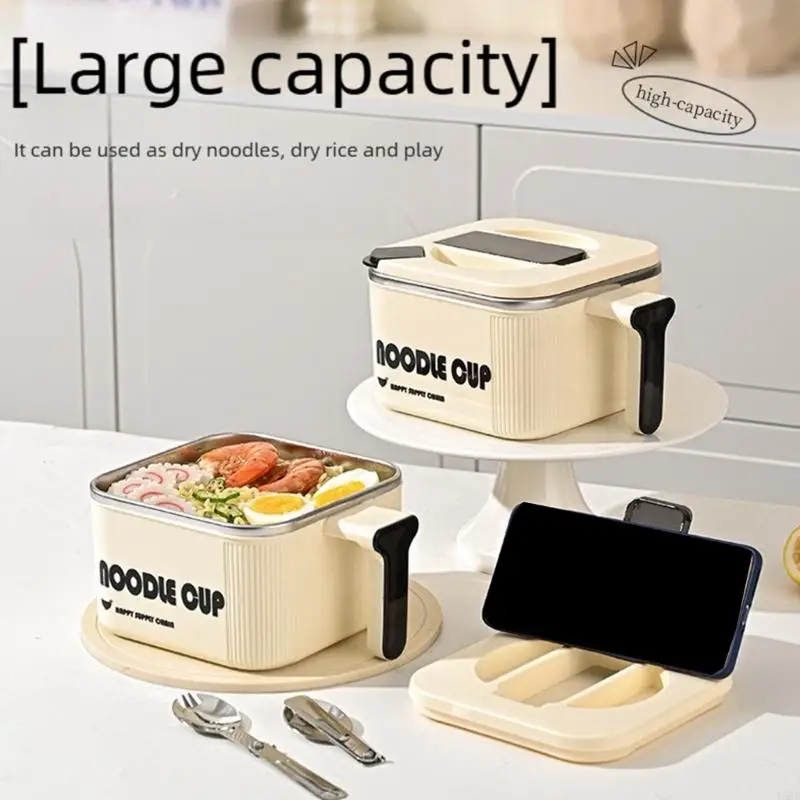 

304 Stainless Steel Square Noodles Bowl With Drain Hole Dishwasher Safe Lunch Container for Homes Kitchen Camping Y5GB