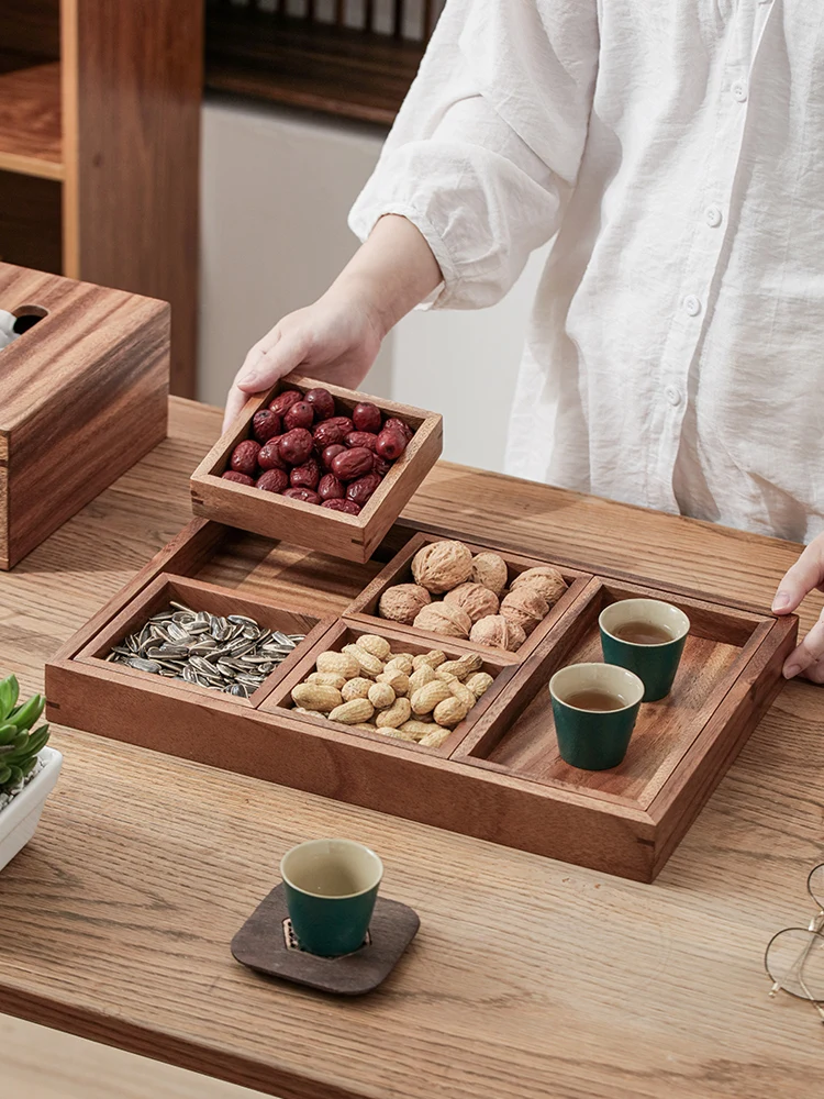 Wugongge combination storage tray dried fruit fruit snack new Chinese refreshment stove-brewed tea snack