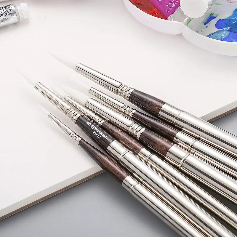 Watercolor Flat Wash Brushes Painting Brushes for Wet Laying Base Color Acrylic Gouache Hand Drawing Artist Painting Stationery