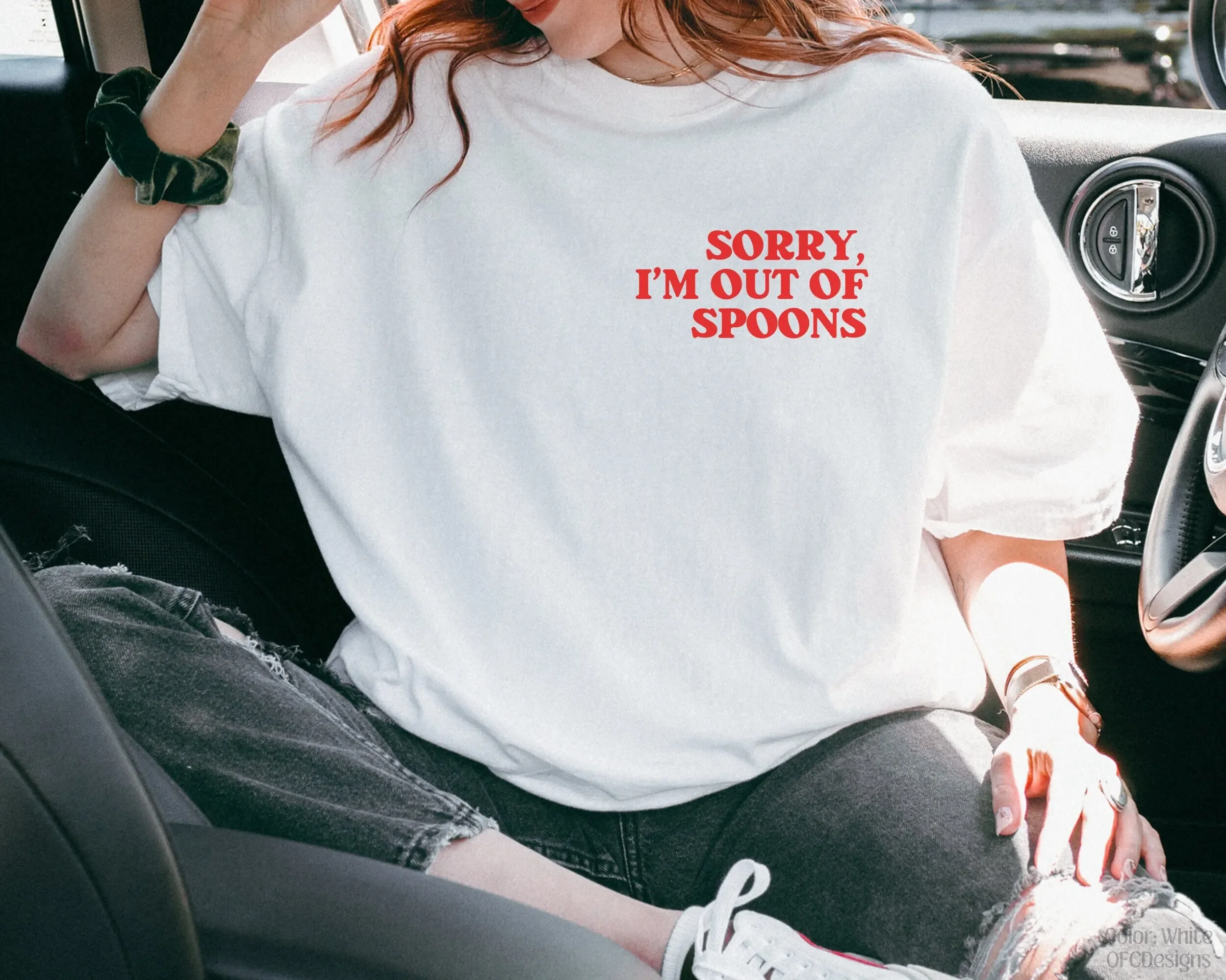 Spoonie Flare Day T Shirt Chronic Illness Migraine Fibromyalgia Endometriosis Arthritis Ehlers Danlos Multiple Sclerosis Pots