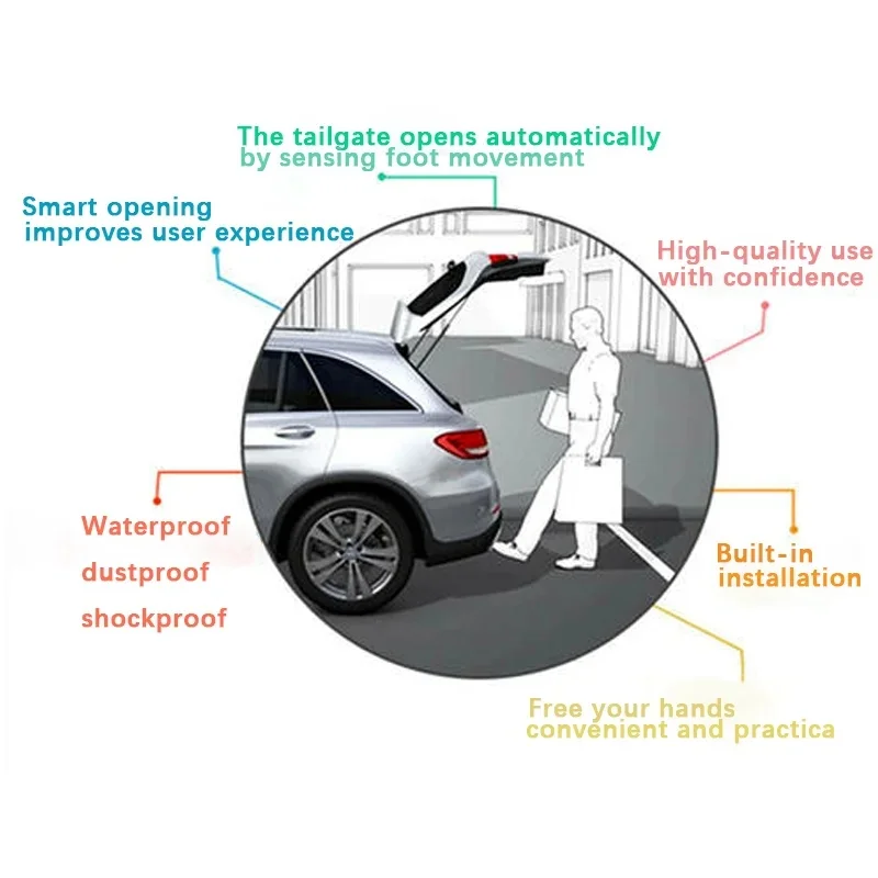 Automatyczny czujnik pedału nożnego do bagażnik samochodowy elektrycznej tylnej klapy indukcyjnej włącza czujnik otwierania bagażnika