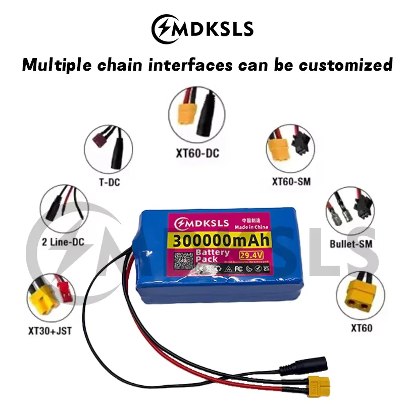 2026 New 100% Original 7S2P 29V 30000mAh 18650 Lithium-ion Rechargeable Battery Pack, Suitable for All 29V Motor Equipment, BMS
