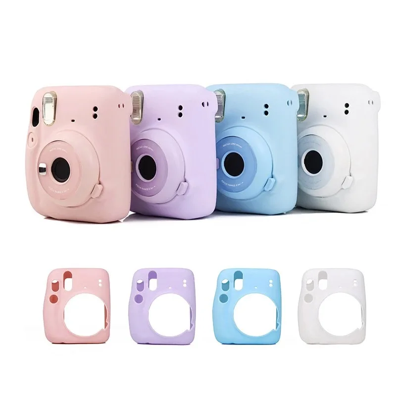 

Silicon Armor Skin Case Body Cover Protector for Fujifilm instax mini 11 mini11 Instant Film Camera Shell Protective Soft Bag