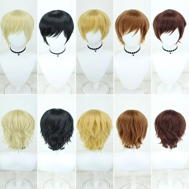 2D Anime Cosplay Wig Easy To Shape for Comic Show Roleplaying
