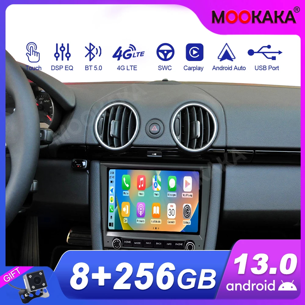 Touch Car Radio For Porsche Boxster Cayman 911 2005-2012 Android GPS Automotive Multimedia Auto Radio Stereo Receiver Head Unit