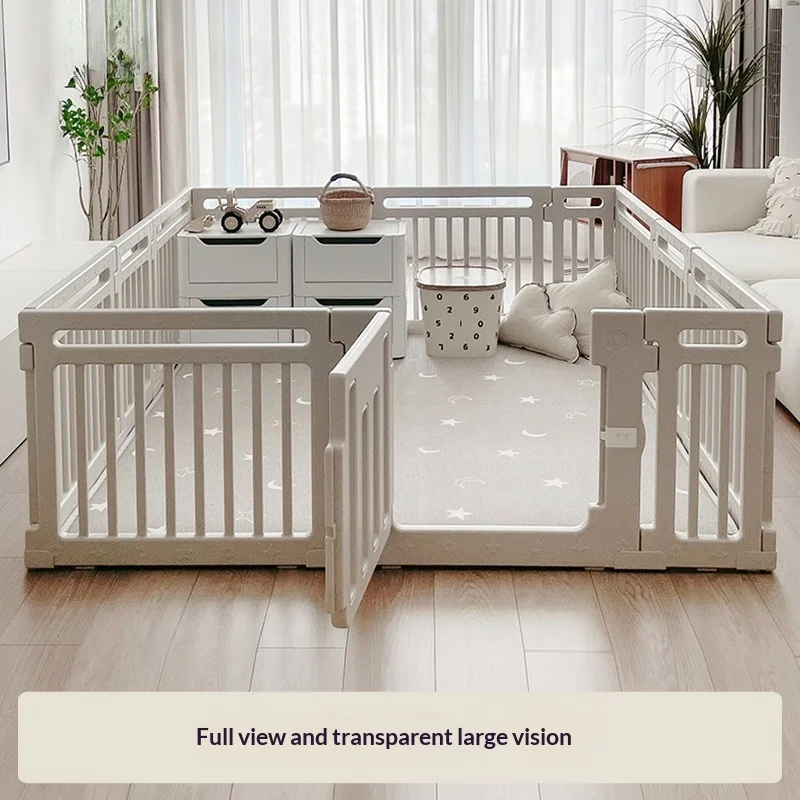 Play Yard Portable Foldable Safety Gate Panel Play Mat Rainbow Indoor Home Nursery Easy Assembly Playpen for Baby Baby Playpen
