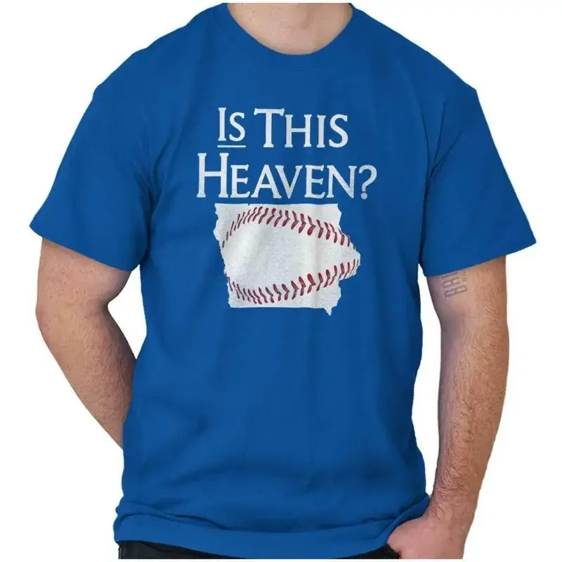 Is This Heaven State of Iowa Baseball Womens or Mens Crewneck T Shirt Tee