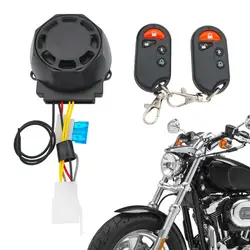 Motorcycle Security Alarm System 12V Anti-Theft Wireless Remote Control 120dB Speaker Vibration Alarm Double Flash Function