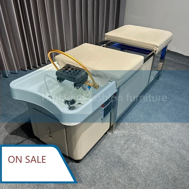 DF Opening ceremony Water Storage Type Beauty Salon Shampoo Beds Nordic Fumigation Shampoo Chairs Ergonomics Lounge Salon Furnit