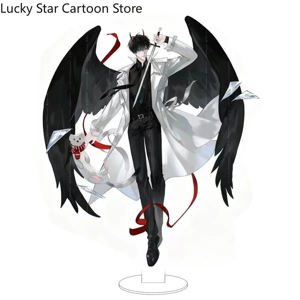 قارئ متعدد العلوم نقطة نظر كيم دوكجا يو جونغهوك الاكريليك حامل نموذج لجسم لوحة تأثيري الكرتون سطح المكتب ديكور المشجعين هدية