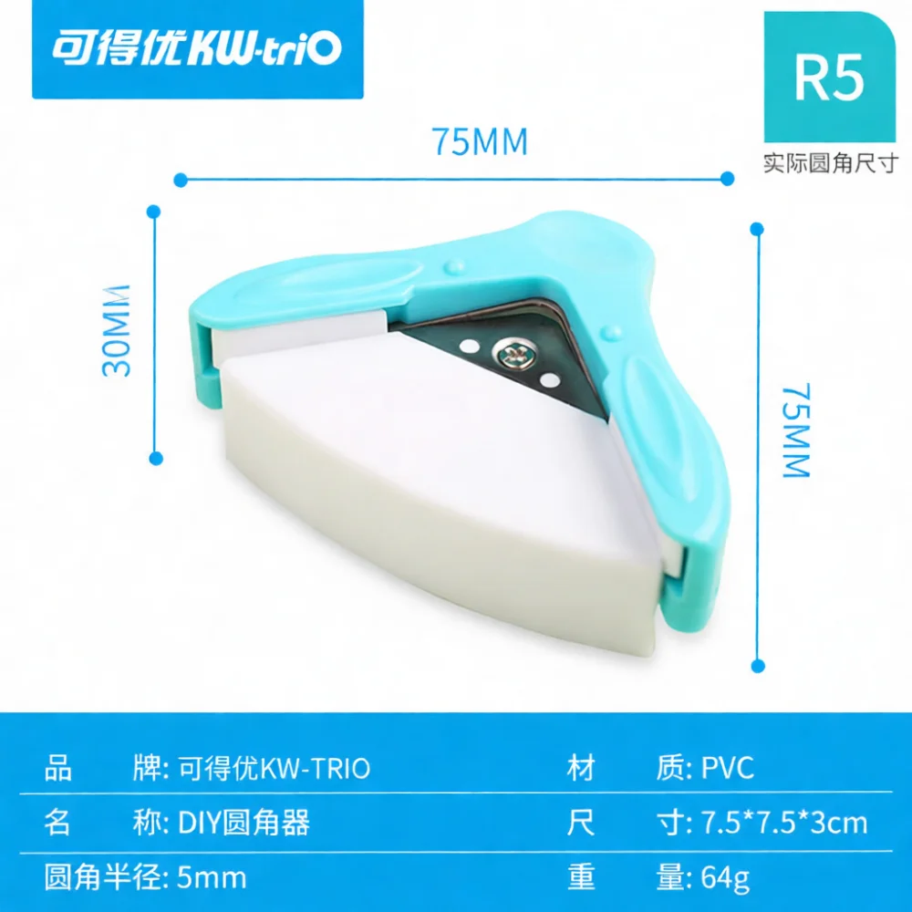 For Kw Trio Plastic Corner Rounder 4 In 1 Paper Trimmer Portable Punching Tool Manual Cutter For Craft Photo Card DIY