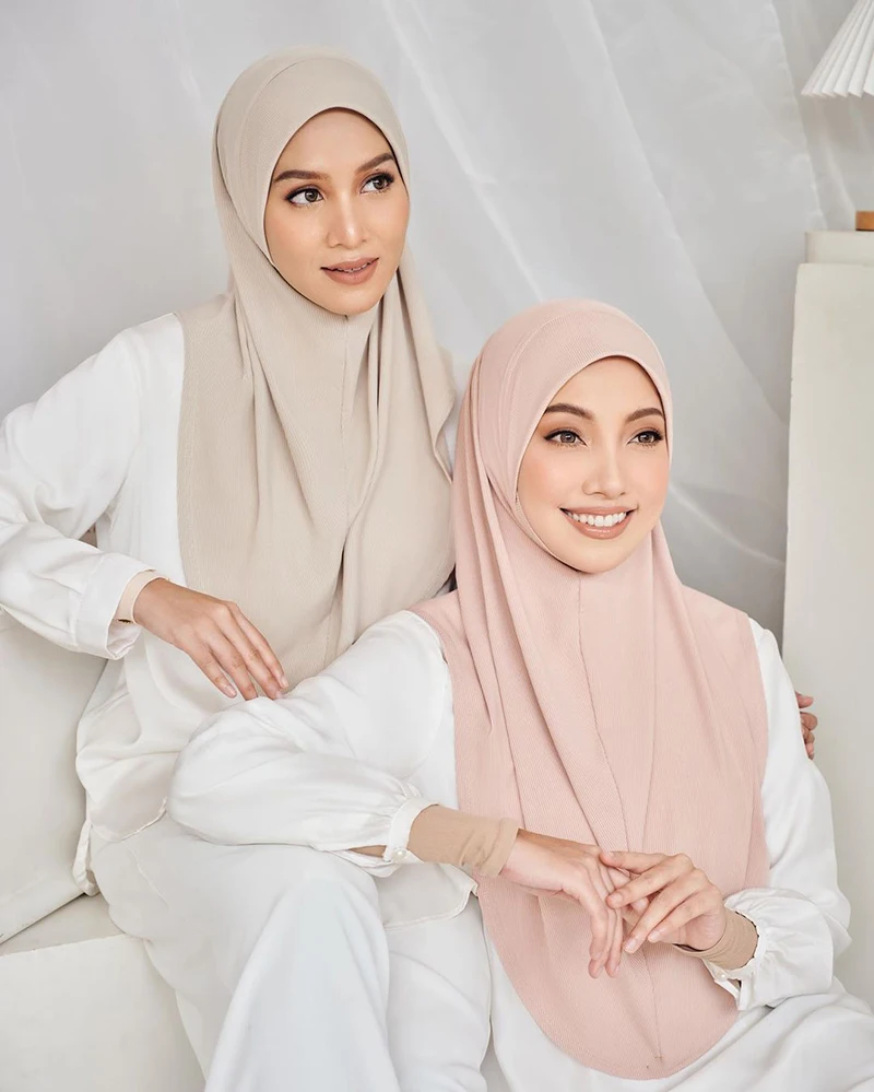 Instant Hijab Vrouwen Klaar Om Abaya Hijabs Te Dragen