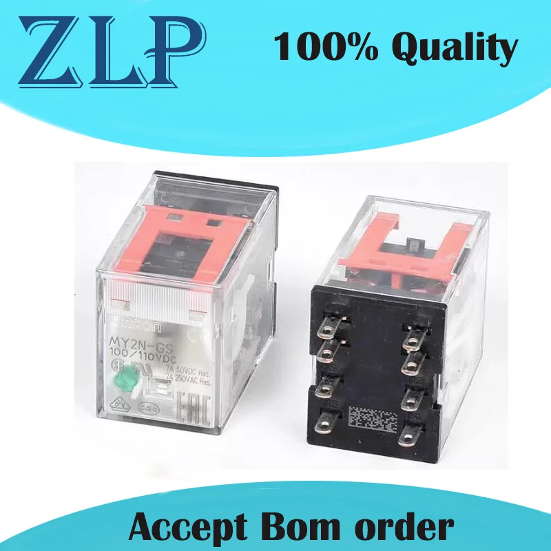 

2PCS MY2N-GS DC24V Small intermediate relay MY2N-GS/DC24V new original