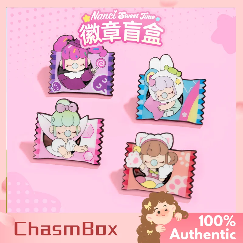 

New Nanci Sweet Time Series Blind Box Cute Badge Mystery Box Come True Perfect Present For All Ages Endless Fun Trendy Gift