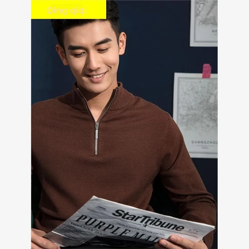 

Осень-зима мужской трикотаж Ne повседневный приталенный длинный све винтажный базовый слой irt Ci Walk хлопок Coolmax