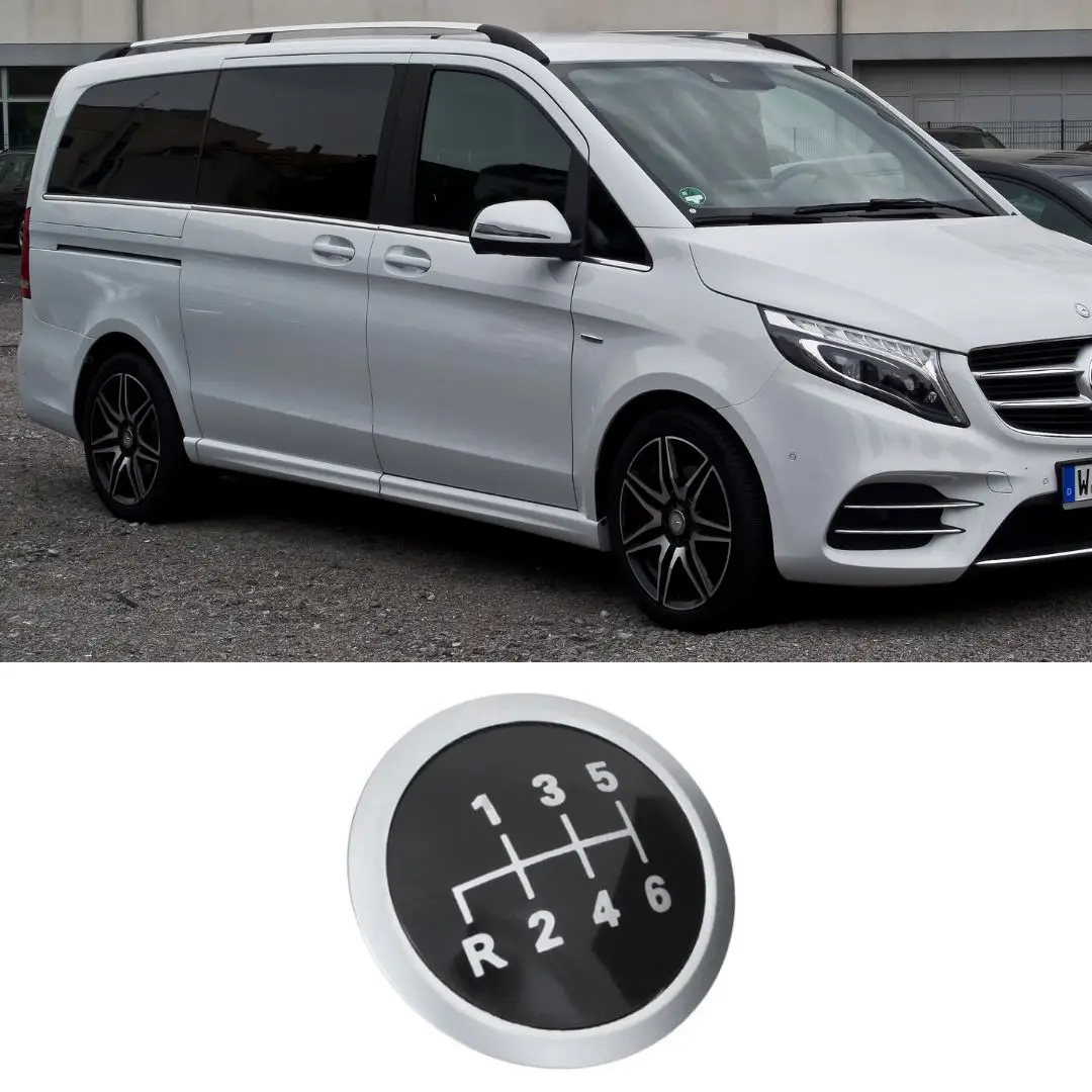

For Mercedes Sprinter Gear Selector Lever Badge Cover 6 Speed Facelift 2013 2018 Interior Parts Shift Handle Ball Cover