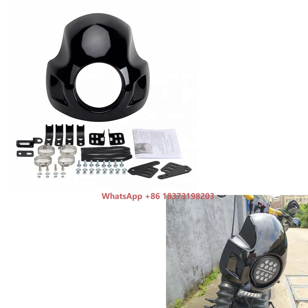 

New Motorcycle Front Fairing 5.75" Headlights Fairing Kit for Harley Sportster 2004-2006 Iron 883 2009-2020 Harley Roadster