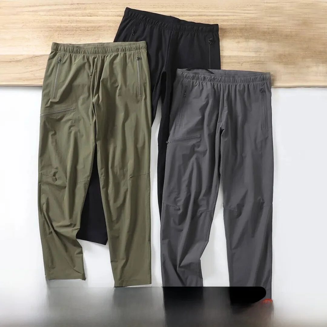Outdoor Men's Softshell Quick Dry Pants High End Taped 3D Cut Functional Casual Straight Leg Breathable Windproof Spring Summer