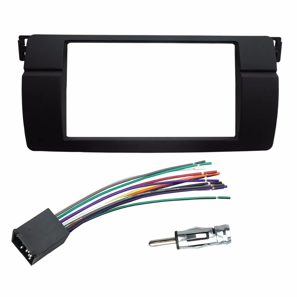 One or Double Din Radio Fascias for BMW 3 Series E46 1998-2005 DVD Stereo Panel Dash Mount Refitting Trim Kit Frame CD Bezel