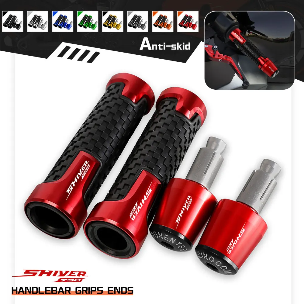 

FOR Aprilia SHIVER 750 900 2015 2016 2017 2018 2019 2020 2021 2022 Motorcycle Handlebar Hand Grips Handle Bar End Cap 22mm Parts