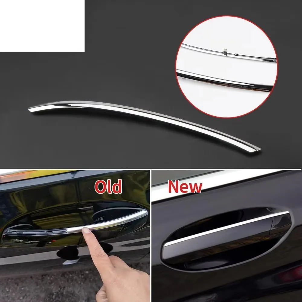 51217472725 Zewnętrzna Listwa Chromowana Klamki Drzwi, Listwa Metalowa z Efektem Chromu, Akcesoria do BMW Serii 7 G12