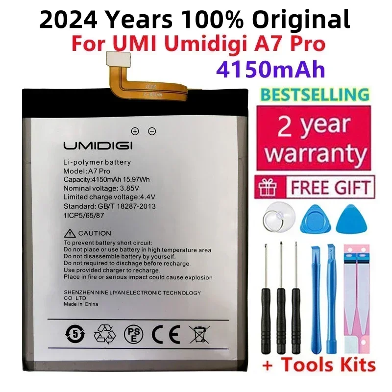 

100% Original NEW A7 Pro Battery 4150mAh For UMI Umidigi A7 Pro A7Pro Mobile Phone Bateria High Quality Li-polymer Batteries