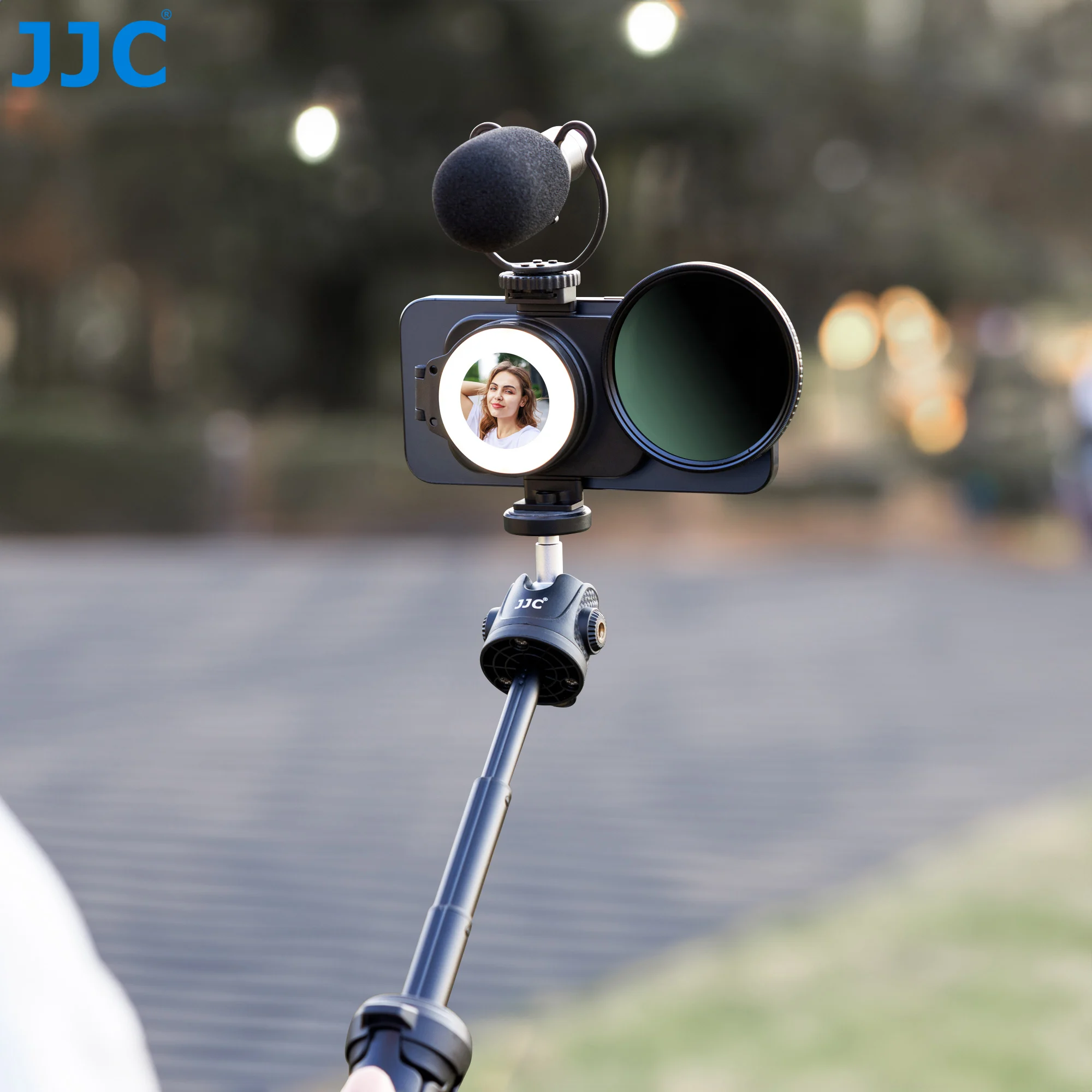 JJC 67mm ND2-128 Variabler ND-Filter Magnetischer Objektivfilter-Adapter-Set für iPhone 17 16 15 14 Pro Max Plus Vlog-Videoaufnahmen – Detail 8
