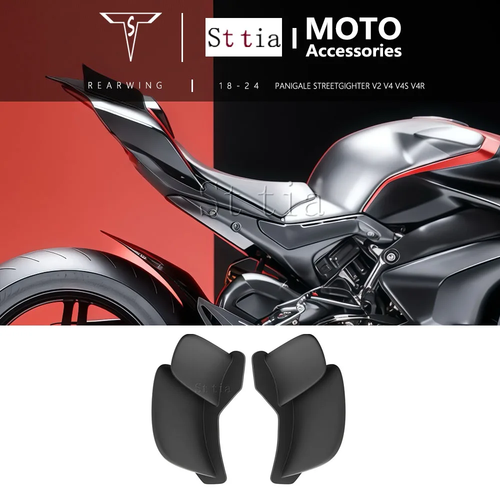 For Ducati Panigale V2 V4 V4S V4R Streetfighter V2 V4 V4S V4R Motorcycle Rear Wing Rear Fixed Wing Rear Spoiler Rear Tail Wing