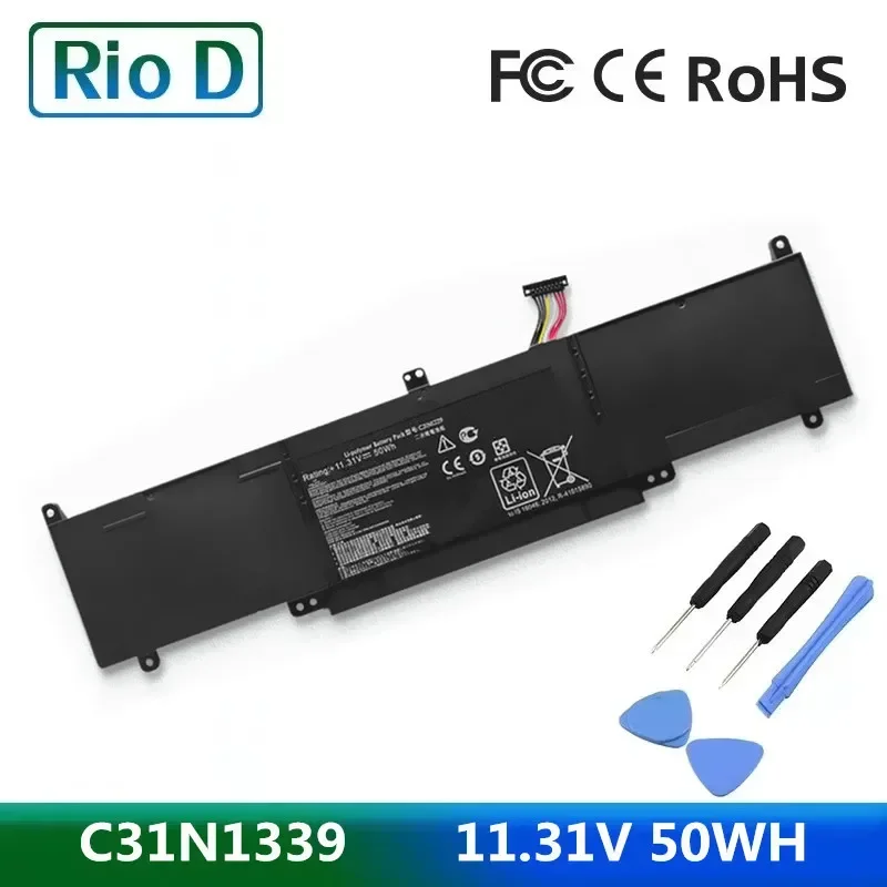 Batería de ordenador portátil C31N1339 para ASUS Zenbook, 11,31 V, 50Wh, UX303L, UX303LN, TP300L, TP300LA, TP300LJ, Q302L, Q302LA, Q302LG, U3000