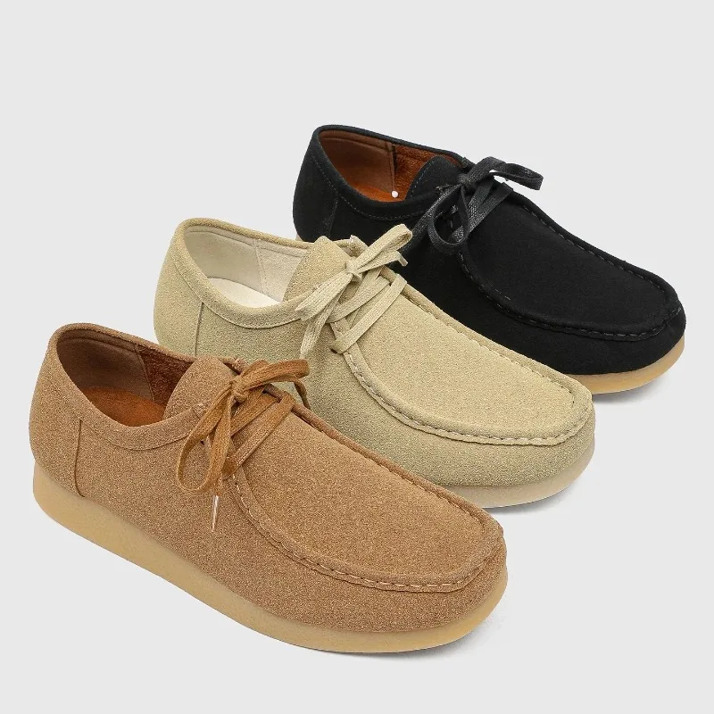 

Men's Niche Lightweight All-season Low-cut Form-fitting Light Anti-slip Comfortable Solid Color Large-sized Retro Casual Shoes