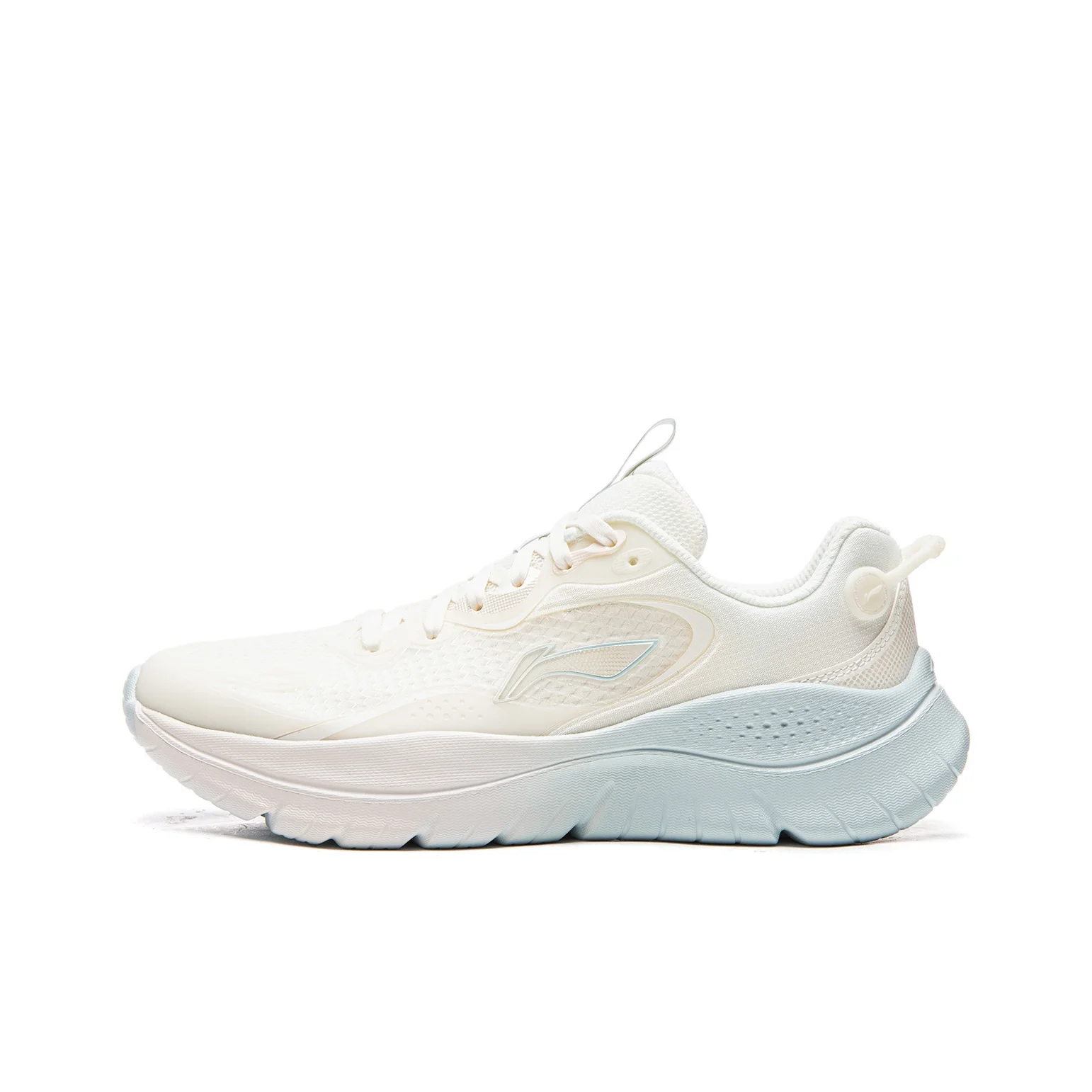 li-ning-クッション性-滑り止め-耐摩耗性-軽量-ロートップ-カジュアル-ランニングシューズ-レディース-ミストホワイト