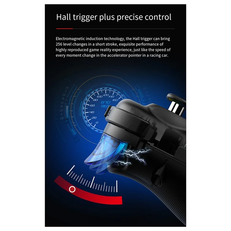 D8PRO RGB Tablet Controller Wireless Controller For Switch Game Bluetooth Stretch Joystick For P4 Android