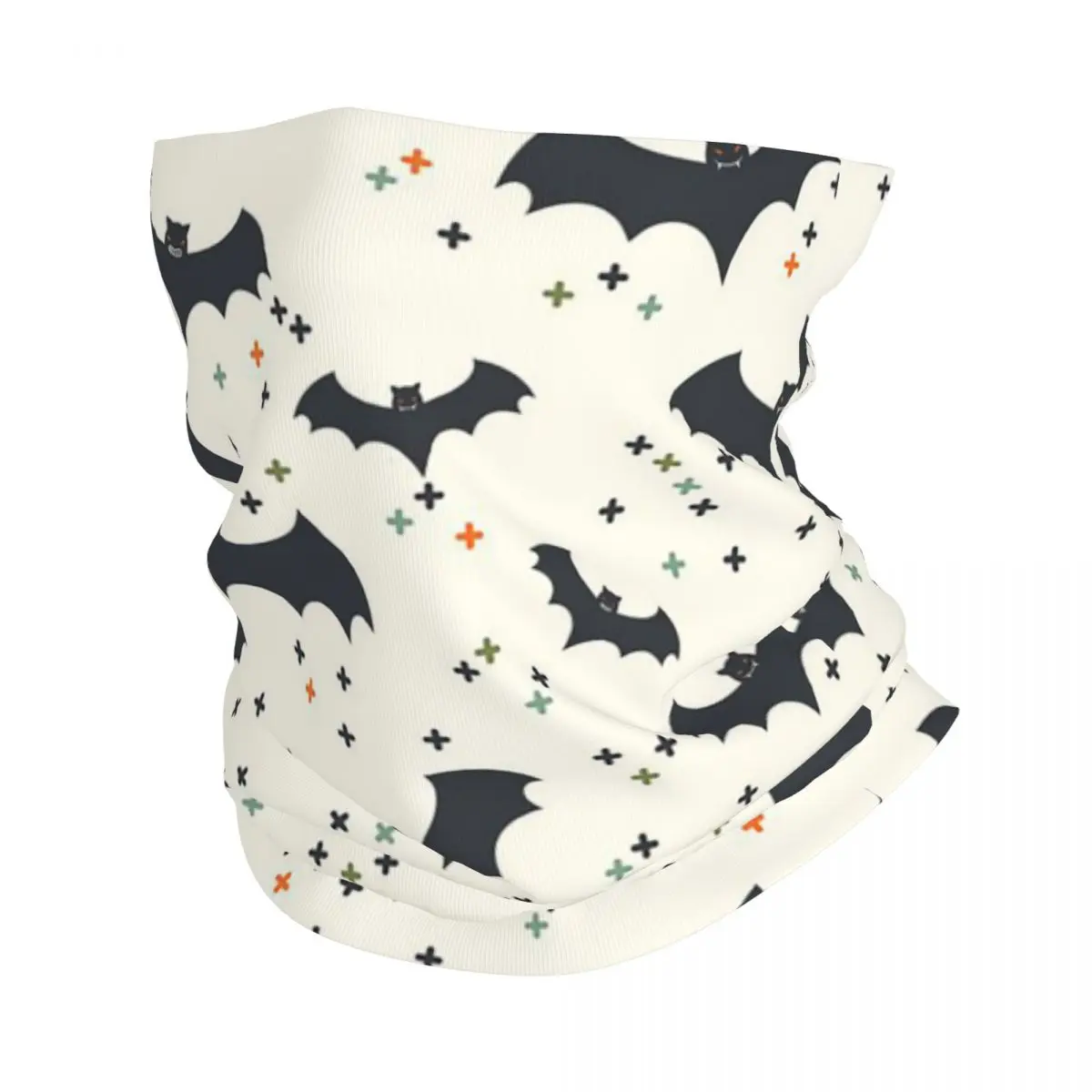 Ghost Pumpkin Halloween Bandana Neck Cover Printed Wrap Scarf Warm FaceMask Running For Men Women Adult All Season