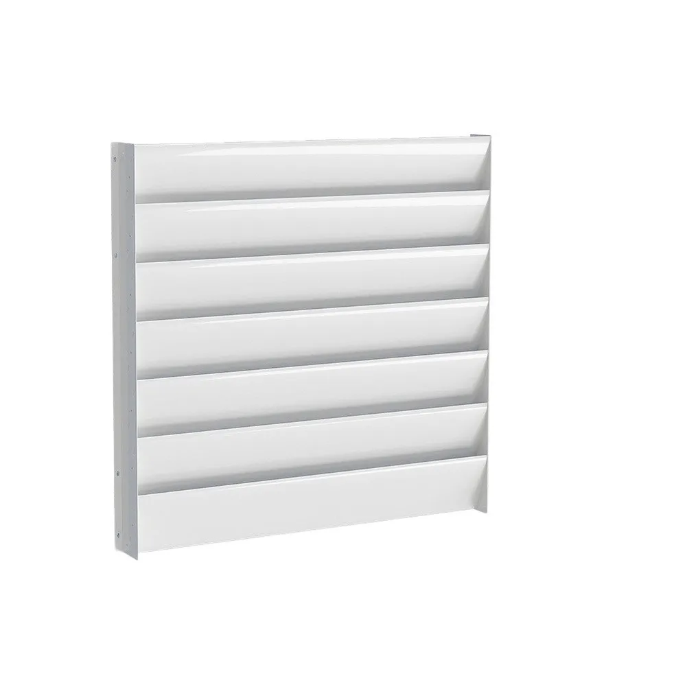 Air Conditioner Outdoor Unit Windproof Panel 45cm 50cm White PVC Galvanized Steel Adjustable Wind Guide Cover For Heat Dissipati