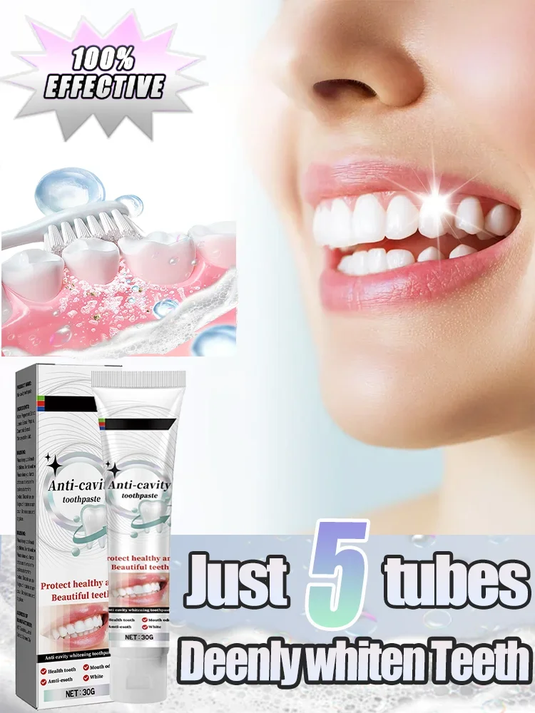 

Whitening toothpaste restores sensitive teeth Teeth Whitening Essence cleans oral hygiene freshens bad breath removes plaque