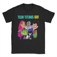 Men Women Graphic Print Teens Titansed Go Anime Cartoon Tee T Shirt Cotton  T-shirts Clothing