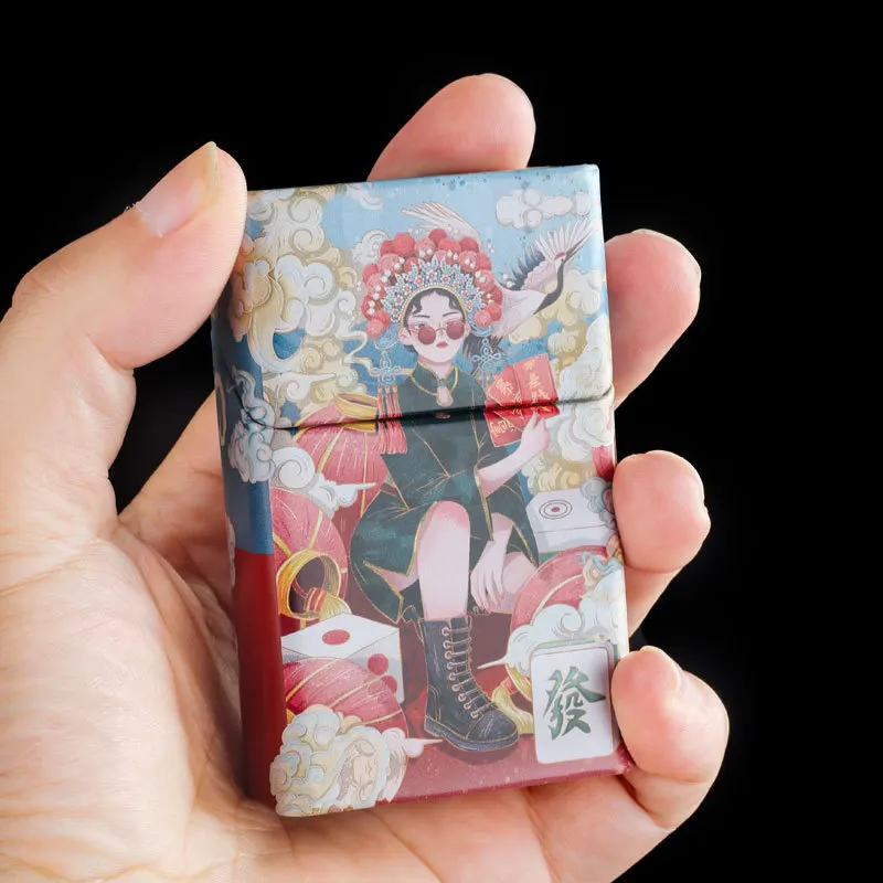 Metal Cigarette Box Hand-rolled Cigarette Box 20 Pieces of Loose Soft Pack Cigarette Tobacco Box