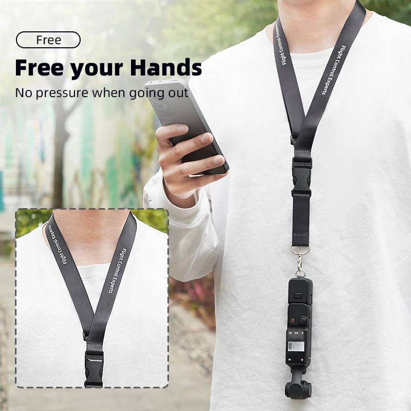 Adjustable Neck Strap for DJI Pocket 3/Pocket 2 Hanging Strap Lanyard for Insta360 X4/X3/X2 Action Sports Camera Accessories