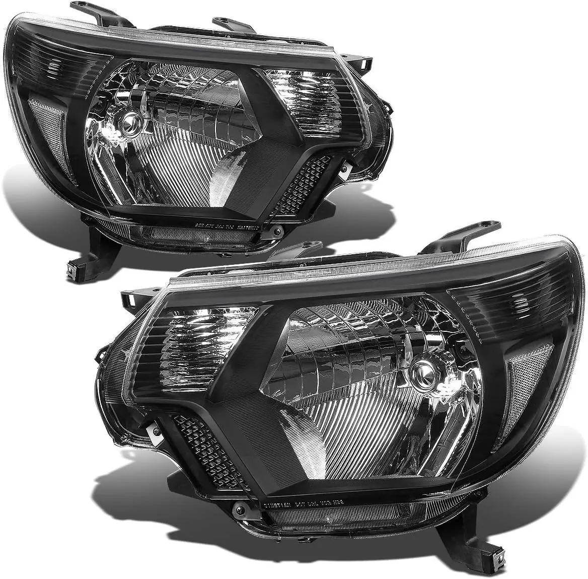 

Motoring HL-OH-TT12-BK-CL1 Black Housing Clear Corner Headlights Replacement For 12-15 Tacoma