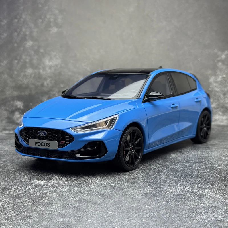 

OTTO 1:18 Scale Resin Blue FORD FOCUS ST 2024 Toys Cars Model Classics Nostalgia Adult Collectibles Souvenir Gift Static Display