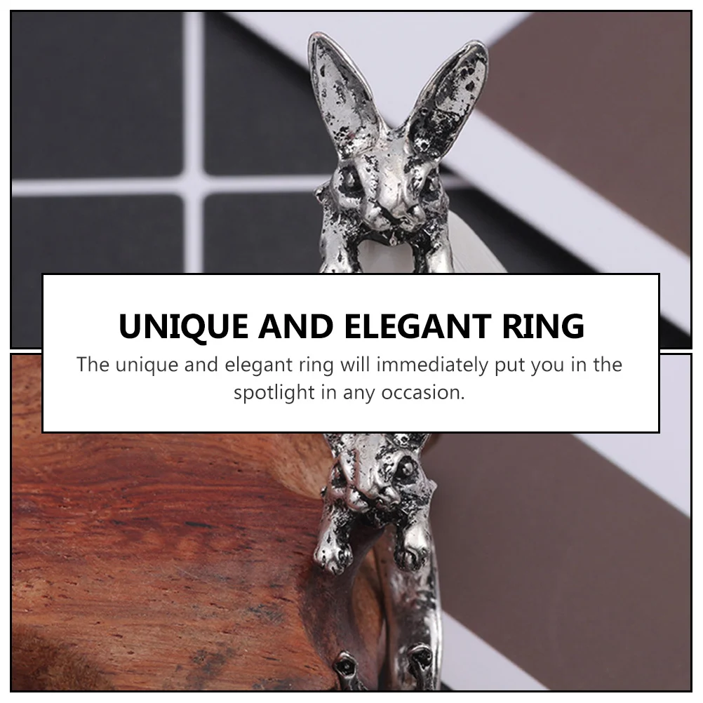 

Vintage Retro Alloy Opening Adorable to Easter Jewelry Finger Personality Girl