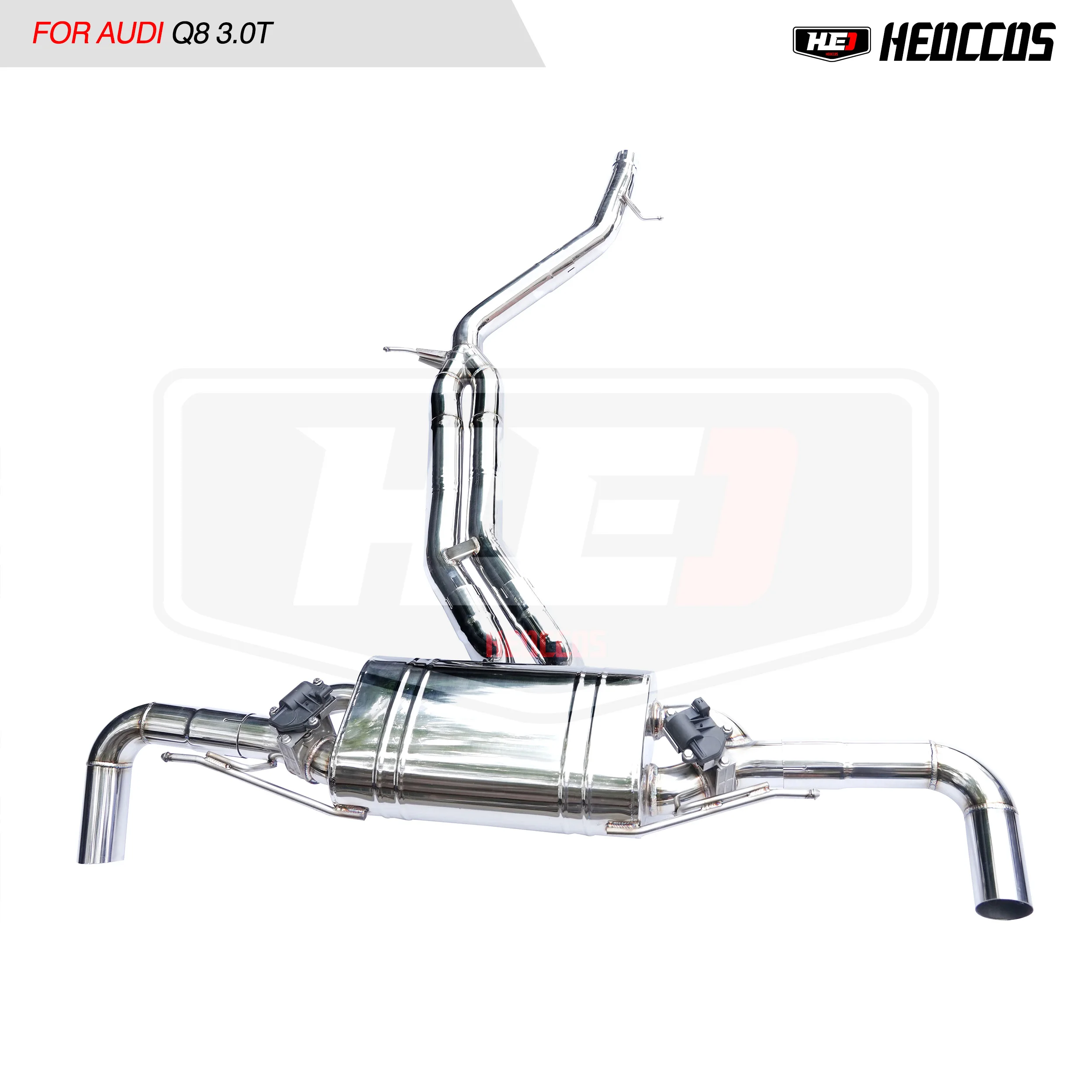 

HEO exhaust factory For Audi Q8 3.0T exhaust stainless steel exhaust system silencer drum